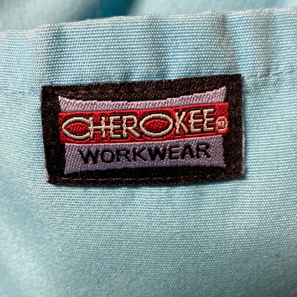 Scrub Pants Women Cherokee Workwear Originals Drawstring Waist w/ Flare Leg 4101 - Picture 13 of 15